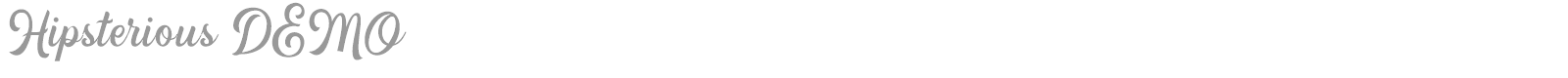 Hipsterious font preview